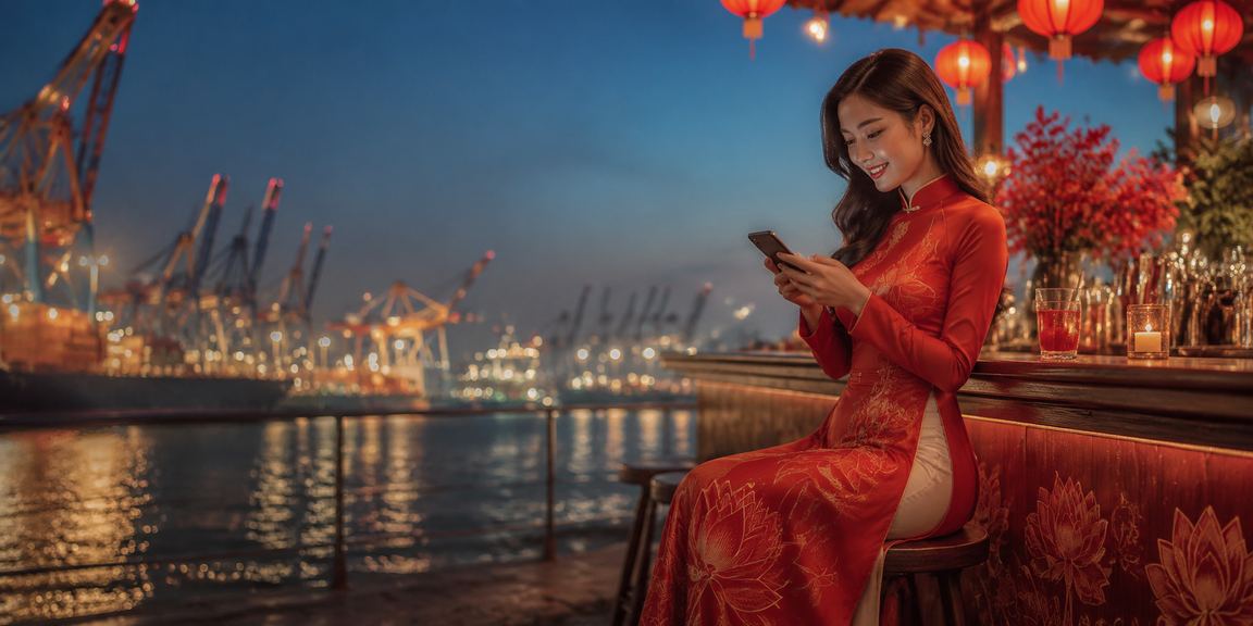 Phụ nữ Việt Nam chơi casino trên điện thoại di động tại Hải Phòng