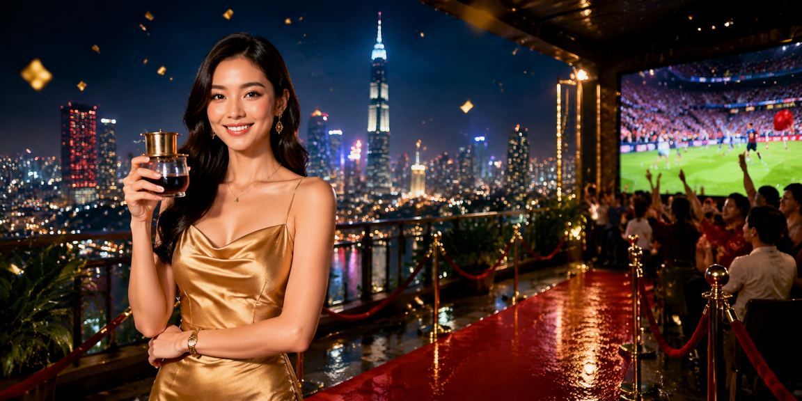 Không gian cà phê Sài Gòn nơi người chơi theo dõi xổ số và cá cược trực tuyến