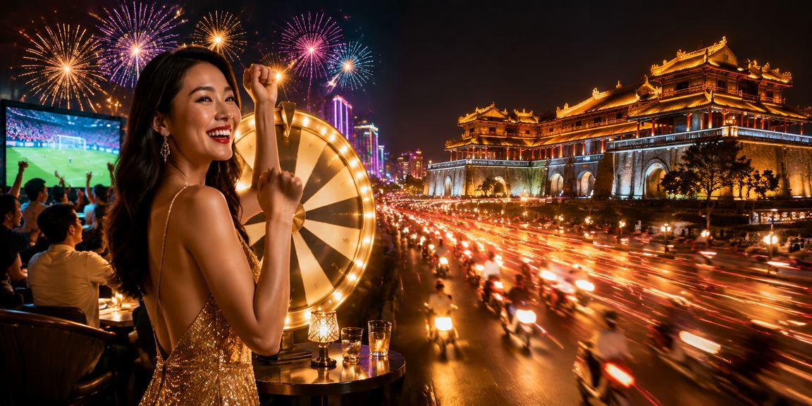 Không gian neon rực rỡ tại Huế gợi cảm hứng đăng ký giải trí trực tuyến