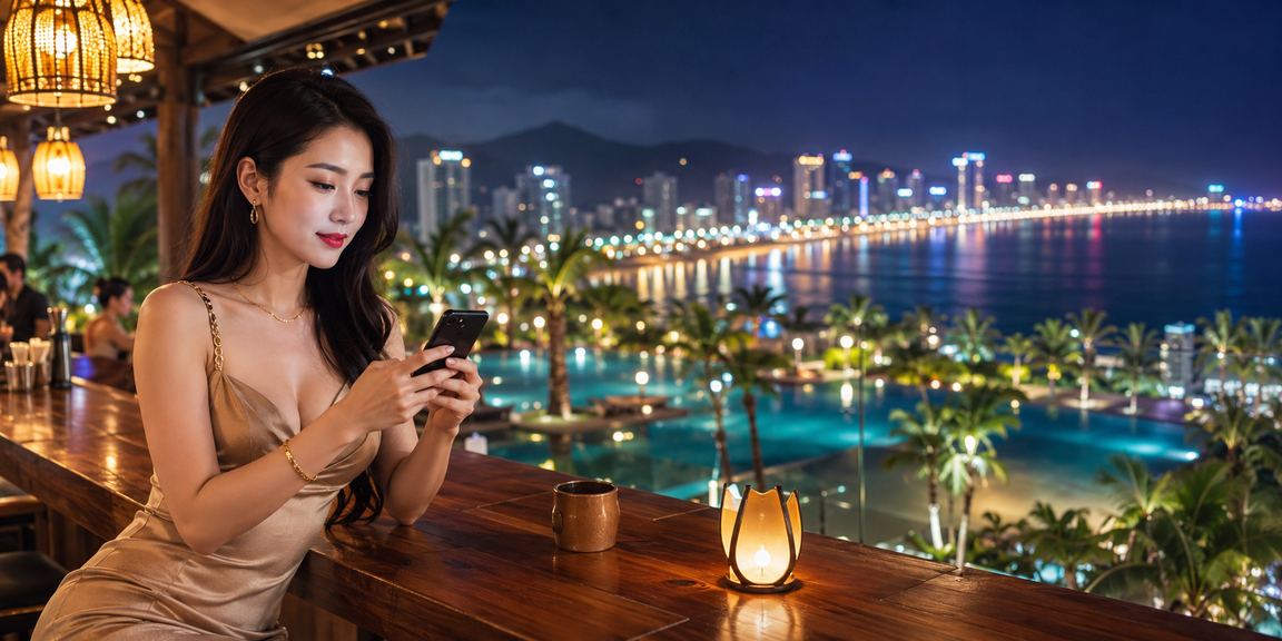 Người chơi đặt kèo thể thao trên điện thoại tại quán cà phê Quy Nhơn